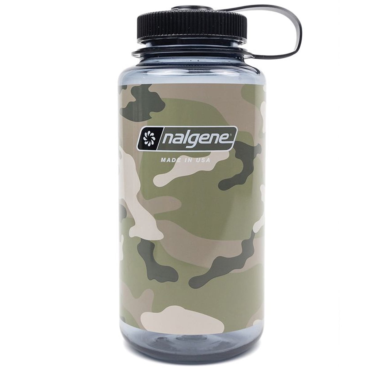 Nalgene Sustain 32 oz. Wide Mouth Water Bottle Camo Gray, BPAFree