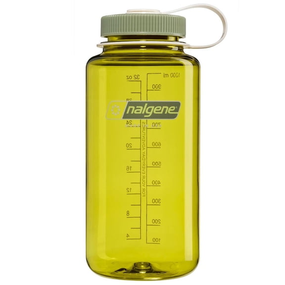 Nalgene Sustain 32 oz. Wide Mouth Water Bottle - Endive/Oil Green