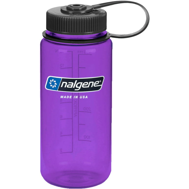 Nalgene Tritan Wide Mouth Water Bottle - 16 oz. - Purple/Black