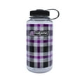 thumbnail image 1 of Nalgene Wide Mouth Water Bottle - 32oz - Purple Plaid - 682020-0132, 1 of 2