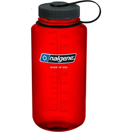 Nalgene Wide Mouth Water Bottle, Red