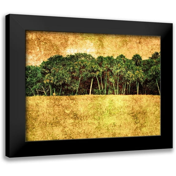 Nall, Skip 14x12 Black Modern Framed Museum Art Print Titled - Grunge Beach II