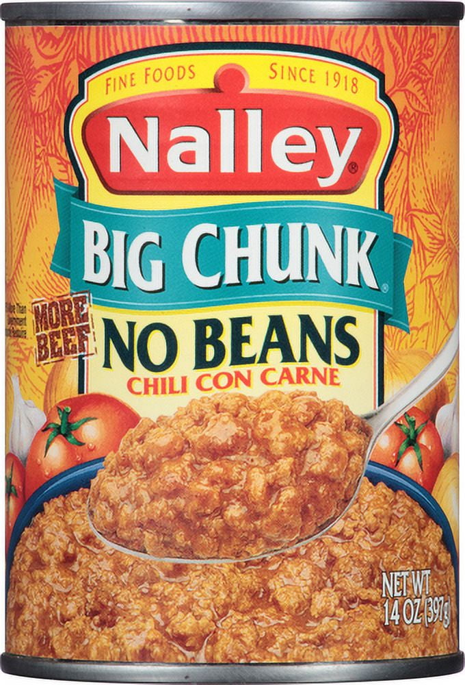 Nalley, Big Chunk, No Beans Chili Con Carne