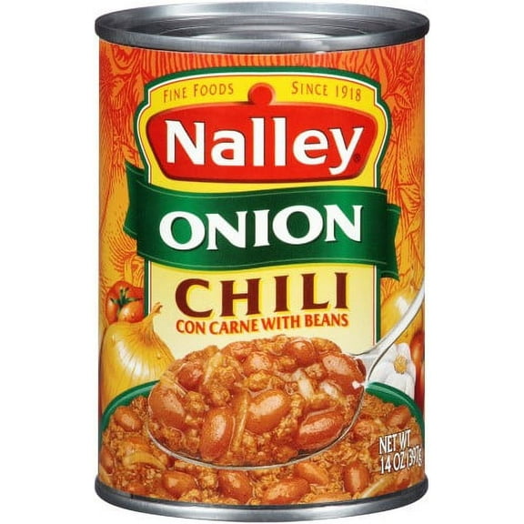 Nalley Chili Con Carne with Beans Onion (Pack of 4)
