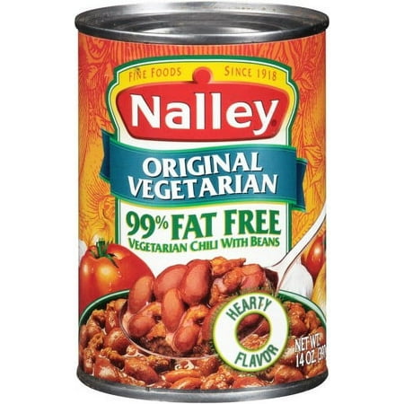 Nalley Original 99% Fat Free Vegetarian Chili with Beans (Pack of 14)