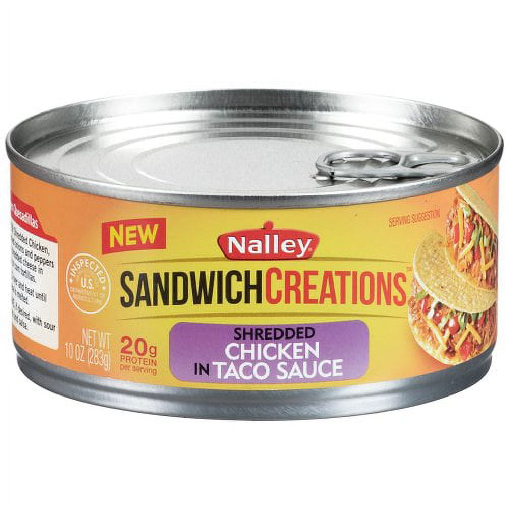 Nalley Sandwich Creations Shredded Chicken in Taco Sauce 10 oz