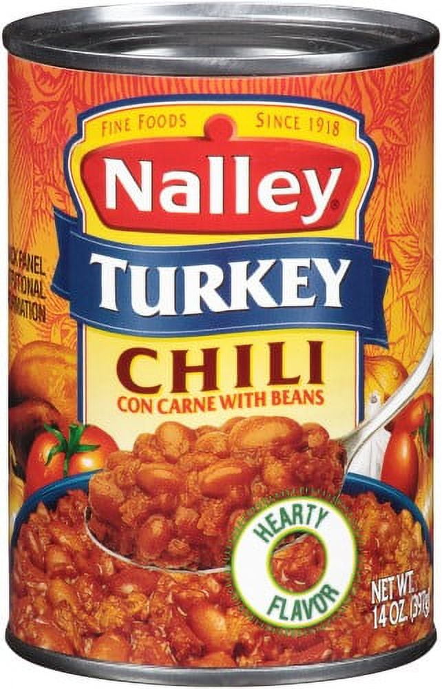 Nalley Turkey Chili Con Carne with Beans (Pack of 12)