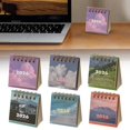thumbnail image 1 of Nallwabiu 6-Pack Complete Color Set Mini Desk Calendar 2026, Small Desk Calendars with Landscape Views - Gift Set for Office, Home, School, and Coworkers (A-F Colors), 1 of 7