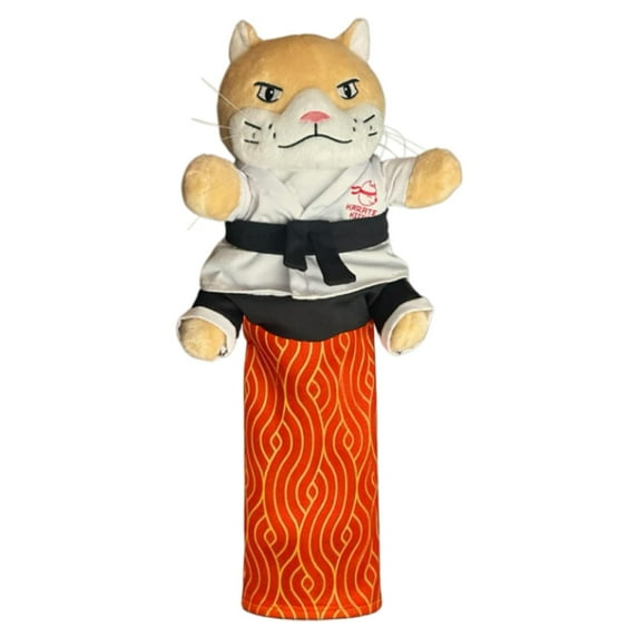 Nallwabiu Cat Karate Kitty Puppet, Hand Puppet for Cats, Wrestling Glove with Protective Forearm Sleeve, Interactive Boxing Play Toy for Cats, Puppets for Toddlers, Color C