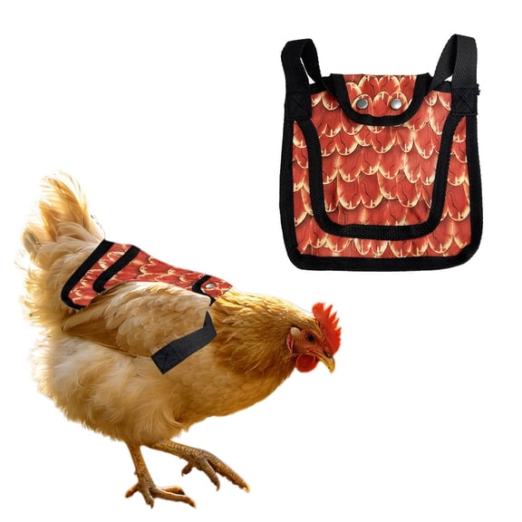 Nallwabiu Chicken Saddle for Hens, Adjustable Hen Apron Back Protector, Washable Poultry Mating Saddle with Strap