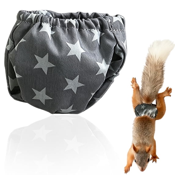 Nallwabiu Reusable Hamster Diapers, Adjustable Small Pet Pants for Sugar Gliders, Ferrets, Rabbits & Squirrels, Washable Indoor Cage Travel Accessory
