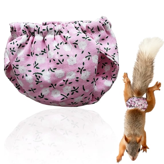 Nallwabiu Reusable Hamster Diapers, Adjustable Small Pet Pants for Sugar Gliders, Ferrets, Rabbits & Squirrels, Washable Indoor Cage Travel Accessory