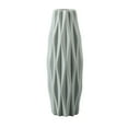 Nallwabiu White Plastic Flower Vase Imitation Ceramic for Home