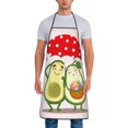 thumbnail image 1 of Naloa 1Pack Adjustable Bib Apron Waterdrop Resistant Cooking Kitchen Aprons for Women Men Chef, Avocado Lovers Wearing Umbrella Print, 1 of 5