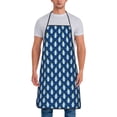 thumbnail image 1 of Naloa 1Pack Adjustable Bib Apron Waterdrop Resistant Cooking Kitchen Aprons for Women Men Chef, Beautiful King Penguin Pattern Print, 1 of 5