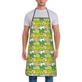 thumbnail image 1 of Naloa 1Pack Adjustable Bib Apron Waterdrop Resistant Cooking Kitchen Aprons for Women Men Chef, Cartoon Frog Print, 1 of 5