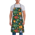 thumbnail image 1 of Naloa 1Pack Adjustable Bib Apron Waterdrop Resistant Cooking Kitchen Aprons for Women Men Chef, Christmas Gift Print, 1 of 8