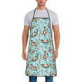 thumbnail image 1 of Naloa 1Pack Adjustable Bib Apron Waterdrop Resistant Cooking Kitchen Aprons for Women Men Chef, Cute Otters Print, 1 of 5