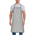 thumbnail image 1 of Naloa 1Pack Adjustable Bib Apron Waterdrop Resistant Cooking Kitchen Aprons for Women Men Chef, Dice Cubes Print, 1 of 5