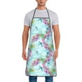 thumbnail image 1 of Naloa 1Pack Adjustable Bib Apron Waterdrop Resistant Cooking Kitchen Aprons for Women Men Chef, Dragonfly Floral Print, 1 of 8