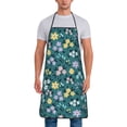 thumbnail image 1 of Naloa 1Pack Adjustable Bib Apron Waterdrop Resistant Cooking Kitchen Aprons for Women Men Chef, Floral Print, 1 of 5