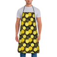 thumbnail image 1 of Naloa 1Pack Adjustable Bib Apron Waterdrop Resistant Cooking Kitchen Aprons for Women Men Chef, Geometric Pattern with Bee Print, 1 of 5