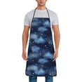 thumbnail image 1 of Naloa 1Pack Adjustable Bib Apron Waterdrop Resistant Cooking Kitchen Aprons for Women Men Chef, Starry Sky Print, 1 of 5