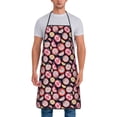 thumbnail image 1 of Naloa 1Pack Adjustable Bib Apron Waterdrop Resistant Cooking Kitchen Aprons for Women Men Chef, Tomatoes Print, 1 of 5