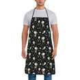 thumbnail image 1 of Naloa 1Pack Adjustable Bib Apron Waterdrop Resistant Cooking Kitchen Aprons for Women Men Chef, cute Skull bone Print, 1 of 5