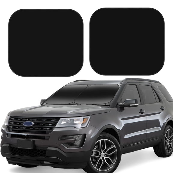 Naloa 2 Piece Foldable Car Sun Shades, Car Windshield Sunshade, Front Window Sunshade for Car, Truck, SUV - Small