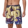 thumbnail image 1 of Naloa 2025 New Year 1 Print Men Swim Trunks with Compression Liner ,Board Shorts,Men's Swim Shorts with Drawstring and Elastic Waistband-Small, 1 of 6