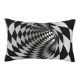 thumbnail image 1 of Naloa 3D Vortex Illusion Pillowcase, Throw Pillowcase, Wrinkle-Free, Stain-Resistant with Hidden Zipper for Bedroom Sofa - 14"x20", 1 of 9
