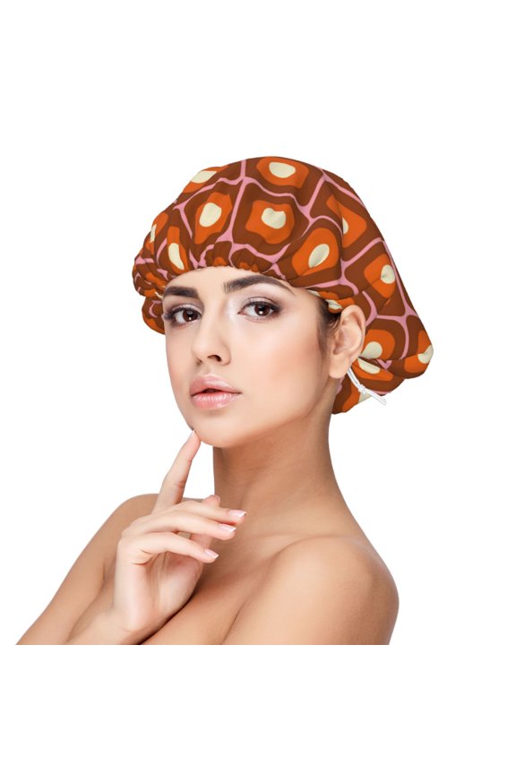 60s and 70s Aesthetic Adjustable Hair Bonnet for Sleeping, Hair Wrap Sleep Cap Turban for Women Men, Curly Straight Hair Long Large Braid Unisex