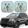 thumbnail image 1 of Naloa A Funny Little Dalmatian Puppy 2 Piece Foldable Car Sun Shades, Car Windshield Sunshade, Front Window Sunshade for Car, Truck, SUV - Small, 1 of 7