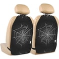 thumbnail image 1 of Naloa A Web With A Spider 2Pcs Anti-Kick Back Seat Cover Kick Mat, Car Seat Protector with 3 Storage Pockets, 1 of 8
