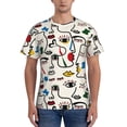 thumbnail image 1 of Naloa Aabstract Eyes Men's T-Shirt Sport T-shirt Men's Basic Tee Casual Men's Shirt, Round Neck, Short Sleeves - Medium, 1 of 5