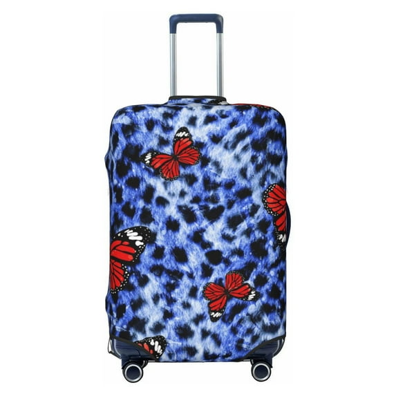 Naloa Abstract Colorful Butterflies Elastic Suitcase Protector, Travel Suitcase Protector Cover Fits 18-32in Suitcase - Medium
