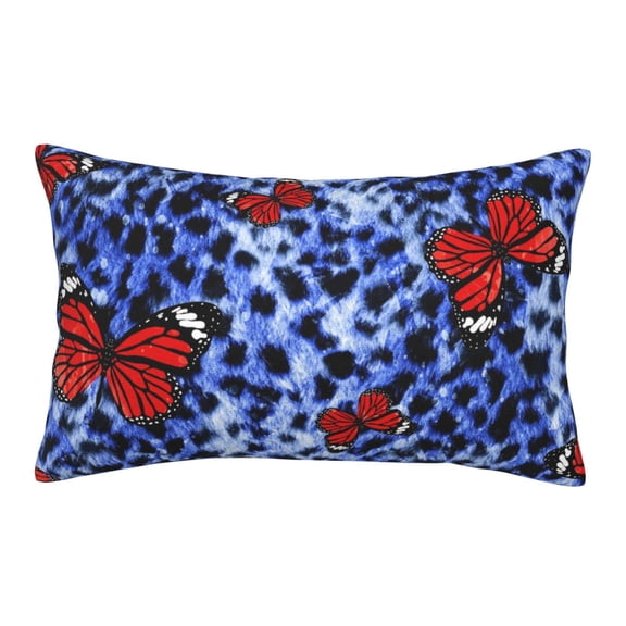 Naloa Abstract Colorful Butterflies Pillowcase, Throw Pillowcase, Wrinkle-Free, Stain-Resistant with Hidden Zipper for Bedroom Sofa - 14"x20"