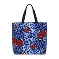 thumbnail image 1 of Naloa Abstract Colorful Butterflies Tote Bag for Women, Foldable Tote Bag With Zipper, Large Shoulder Bag, Top Handle Handbag for Travel, Work, Shopping, 1 of 9