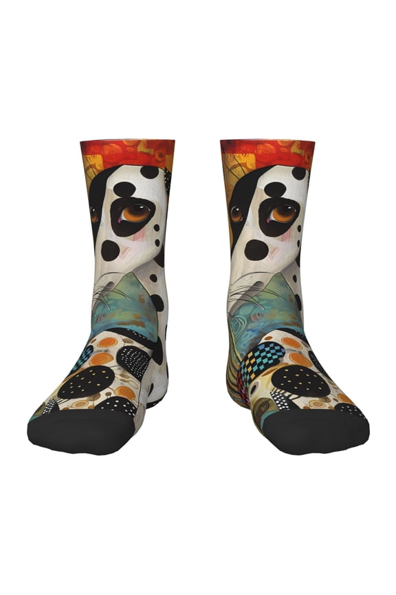 Abstract Dalmatian Art Kids Socks Unisex Kids and Toddlers' Crew Socks, ,1 Pairs