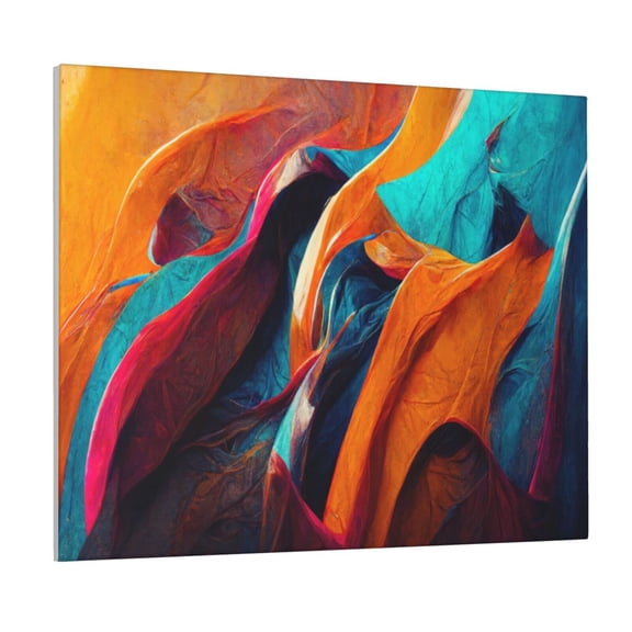 Naloa Abstract Fabric Color Waves Print Canvas Bathroom Wall Art,Bathroom Wall Art Decoration, Canvas Poster Prints,Decorative Paintings for Living Room, Bathroom, Kids Room