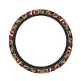 thumbnail image 1 of Naloa Abstract Jazz Instrumental Elastic Steering Wheel Cover, Auto Steering Wheel Cover – 15 Inch, Fit Suvs,Vans Cars,Trucks, 1 of 6