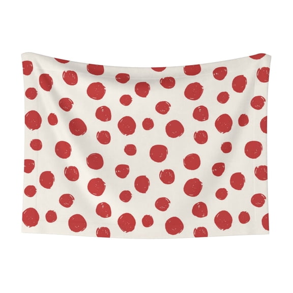 Naloa Abstract Red Polka Dot Dog Blanket, 3 Sizes Cat Blanket for Indoor Cats Large Medium Small Dog Gifts-