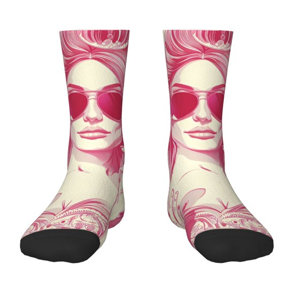 Naloa Ace Of Diamonds Lady Kids Socks Unisex Kids and Toddlers' Crew Socks, ,1 Pairs