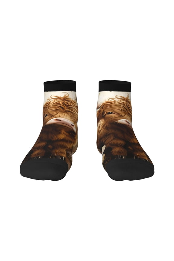 Adorable Calf Butterflies Champagne Ankle Socks for Women Non Slip Socks No Show Socks Classic Low Cut Casual Socks Casual Socks