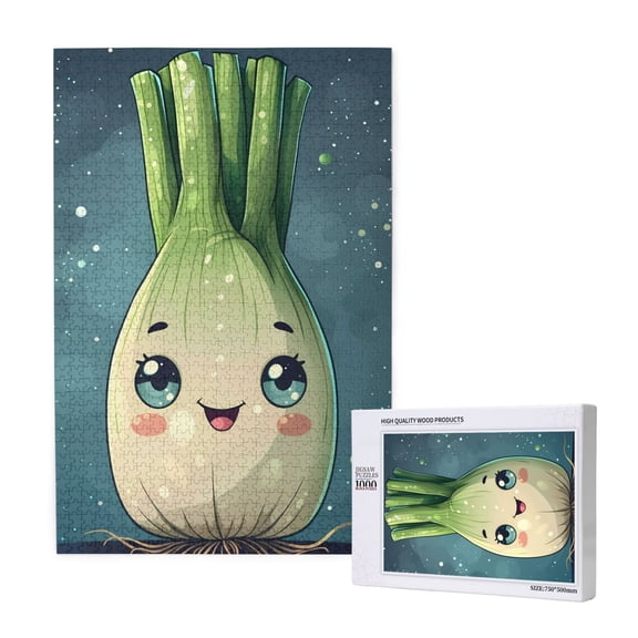 Naloa Adorable Kawaii Fennel Character Custom Puzzles Personalized Puzzle 1000 Pieces from Photo Custom Jigsaw Puzzle for Wedding, Graduation, (29.519.7in, Vertical)