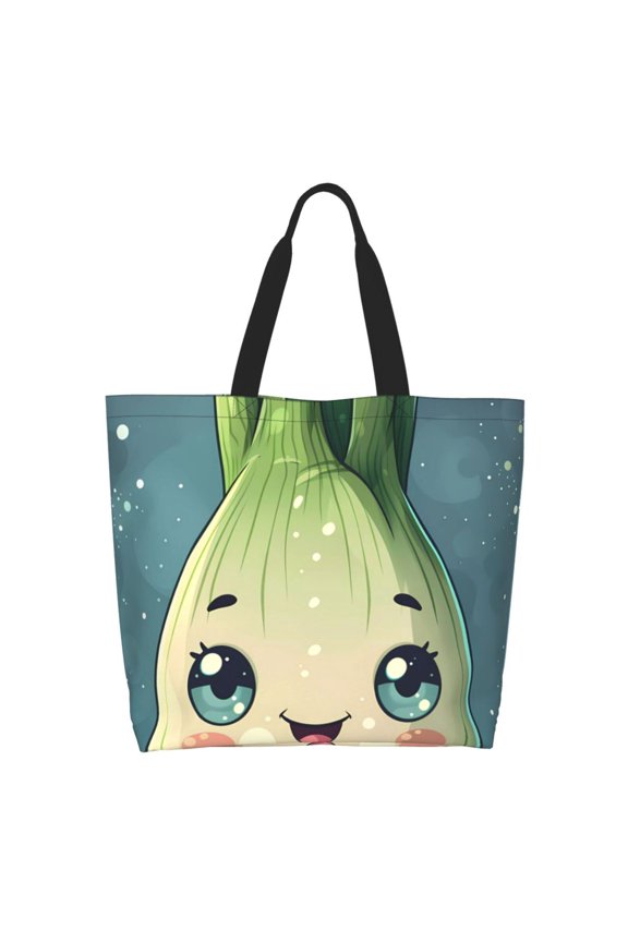 Adorable Kawaii Fennel Character Tote Bag for Women Large Capacity Shoulder Bag for College Work Travel Shopping