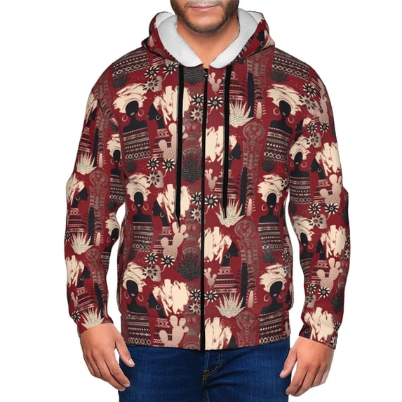 Naloa African Women A Men’s Hoodies, Zip up Hoodie, Sweatshirts,Hoodies for Men Sizes S-3XL-Medium