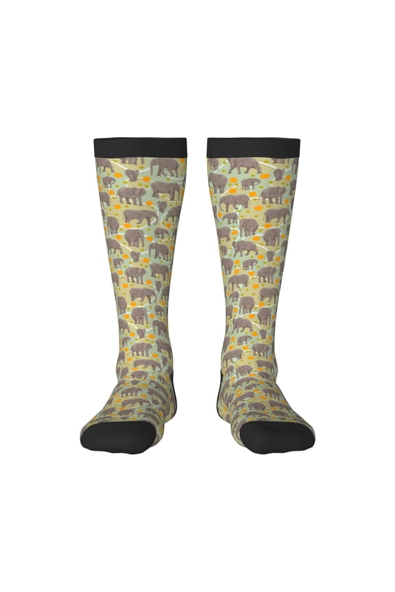 African bush elephant Knee Socks, High Socks Long Stretchy Sock Women Knee High Stocking, Long Socks for Women