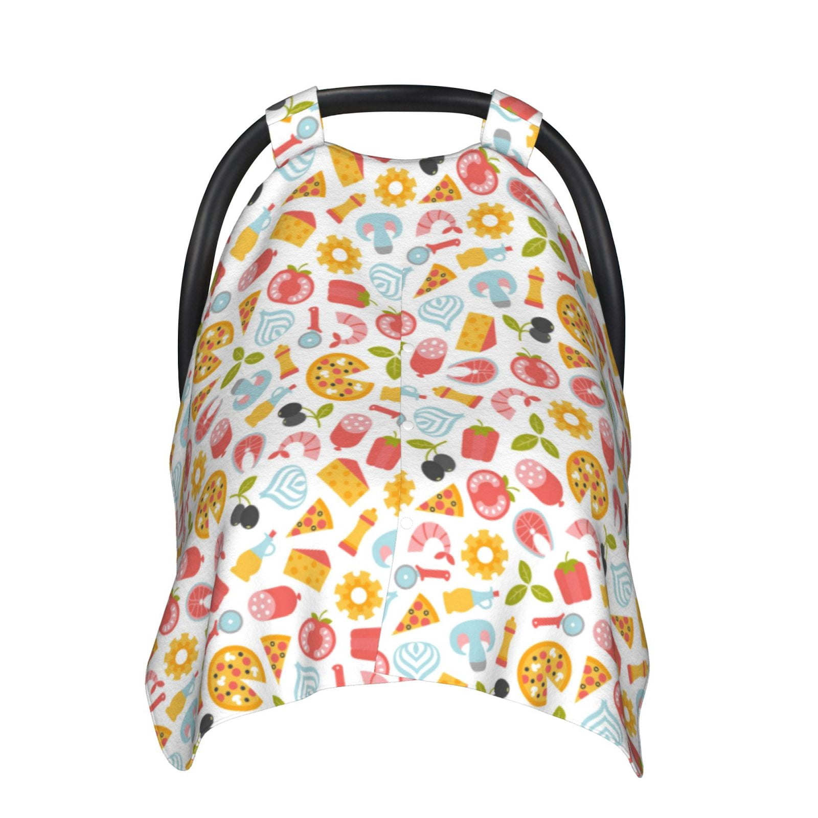 Naloa Afternoon Tea Baby Car Seat Cover, Breathable Baby Carrier Cover, Multiuse Baby Carrier Cover & Nursing Breastfeeding Cover